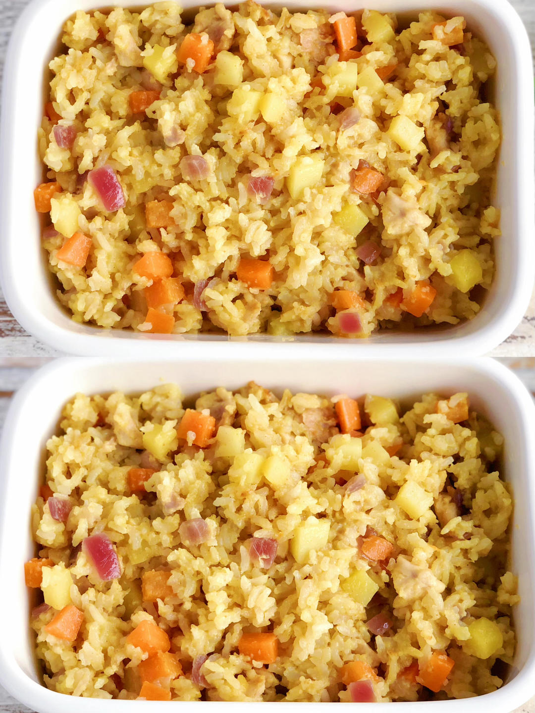 懒人版咖喱鸡丁焖饭，营养美味一锅出，有肉有菜有主食，上班族十几分钟快手菜