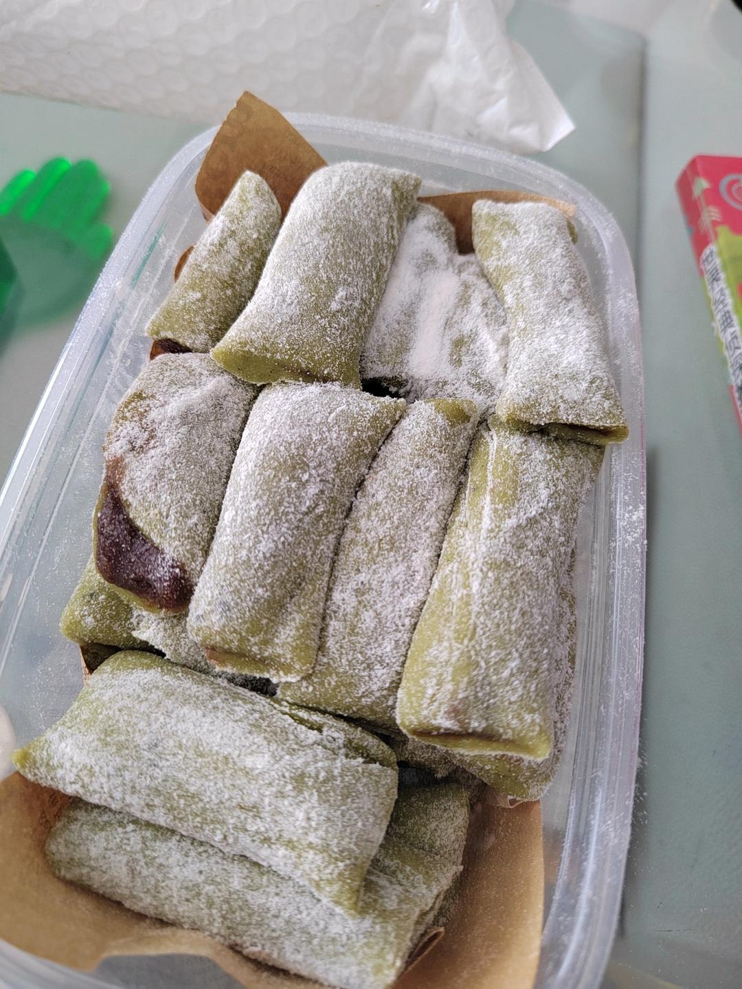 糯米控最爱！春日小清新糕点｜抹茶红豆糯米凉糕