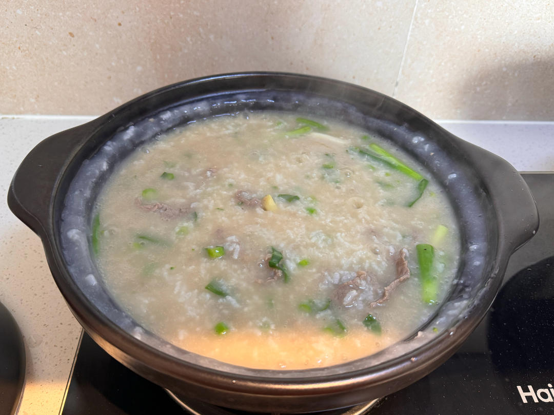 外婆教的芥菜牛肉粥