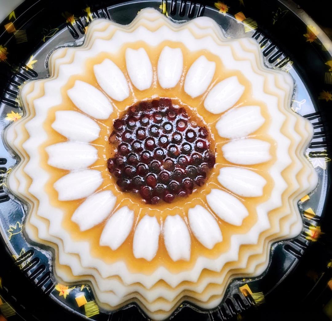 向日葵马蹄蛋糕（花型千层马蹄糕）