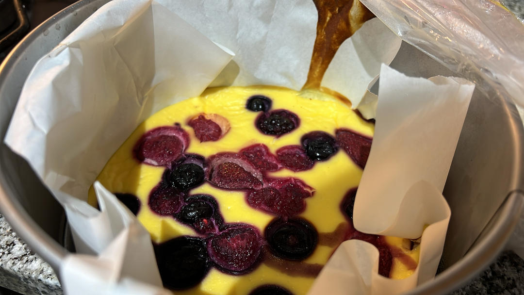 减脂低卡‼️爆浆蓝莓巴斯克