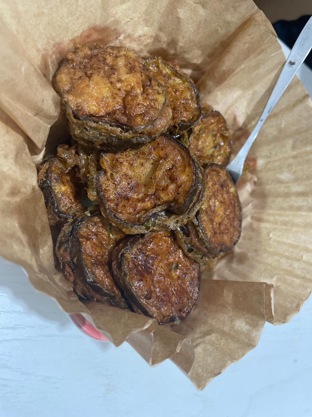 炸茄子盒（光盘那种）
