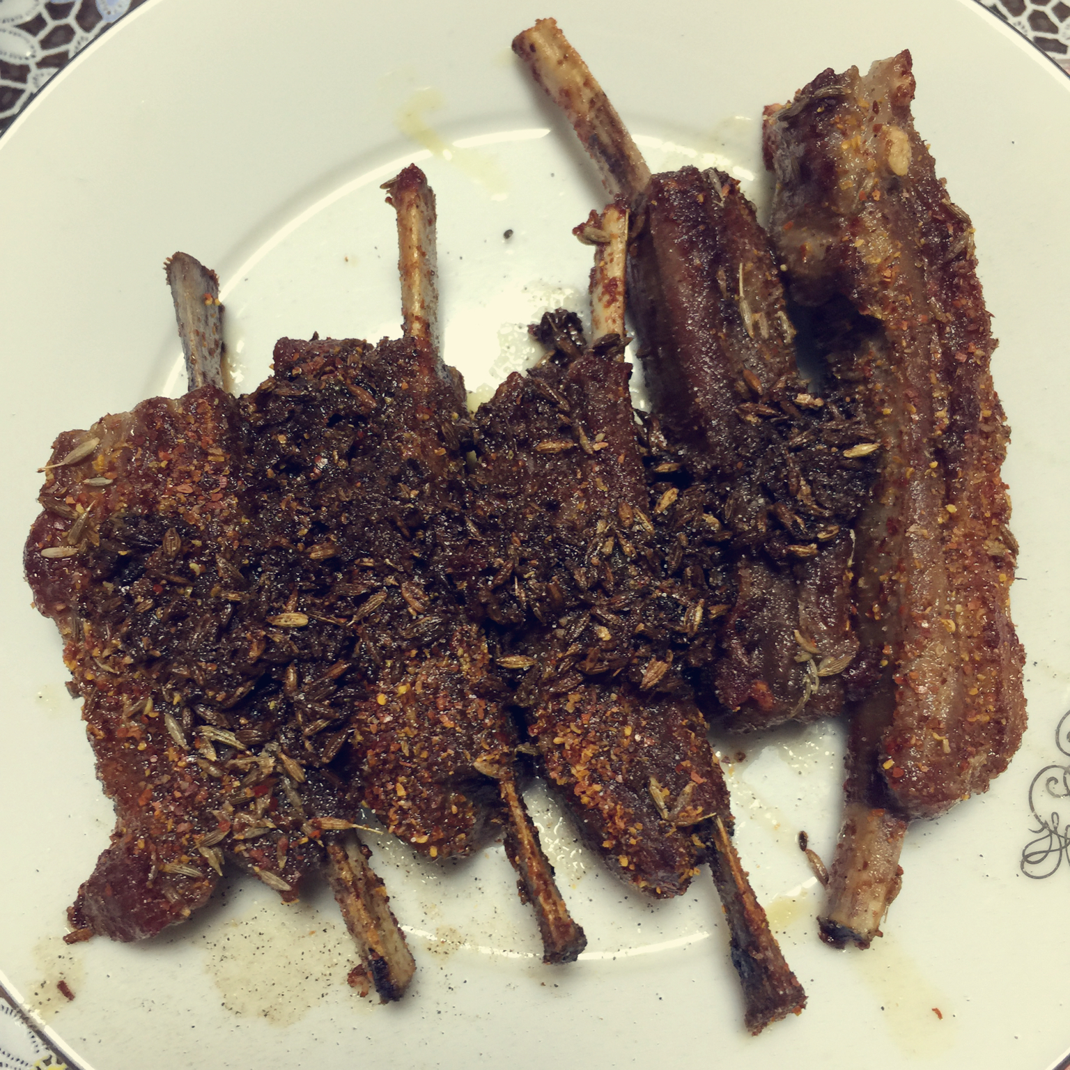 香煎小羊排