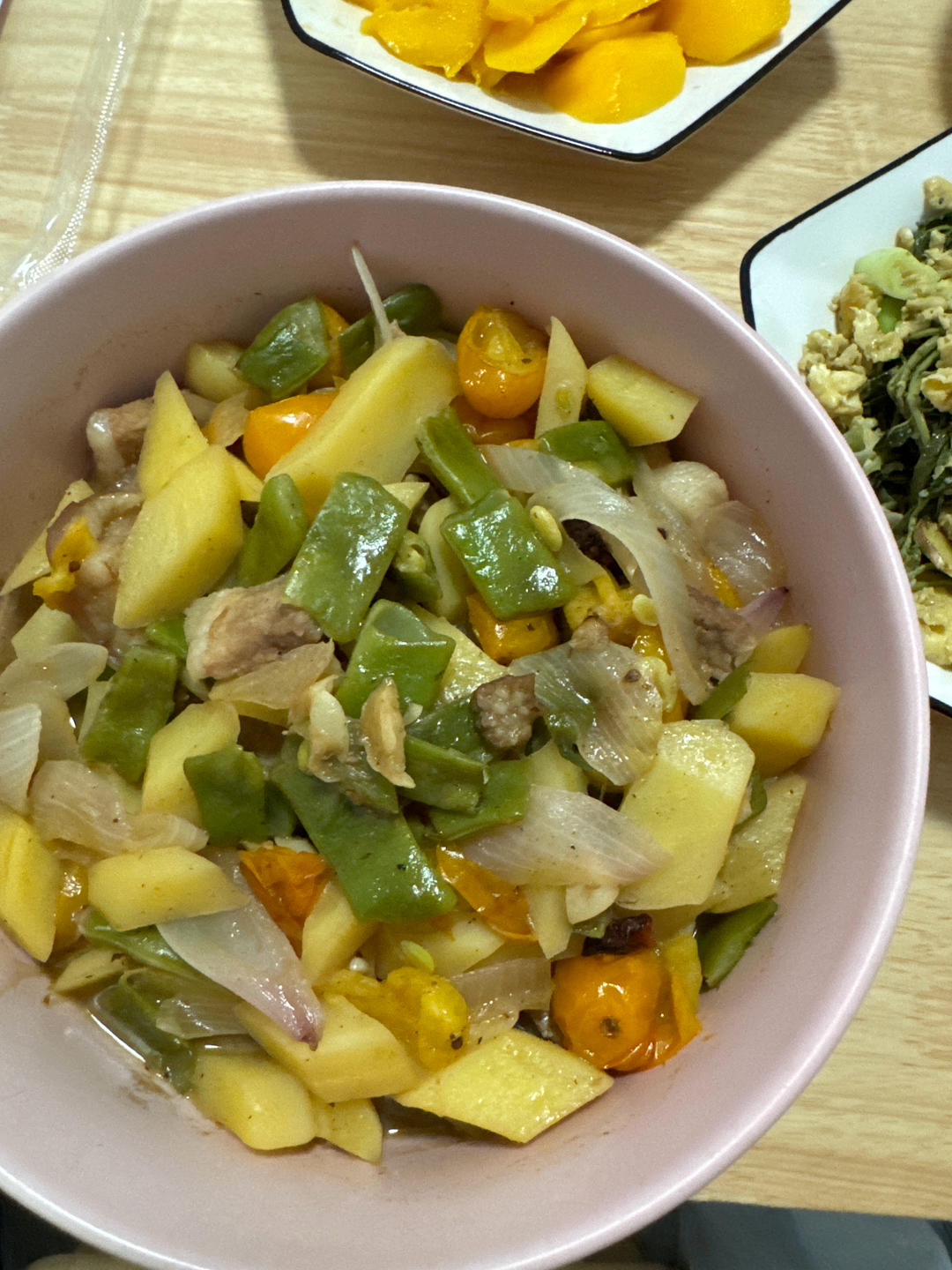 豆角炖土豆极简版💜