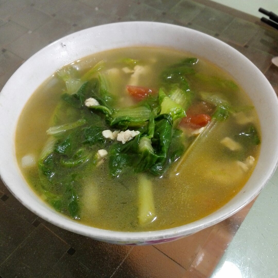 白菜豆腐汤