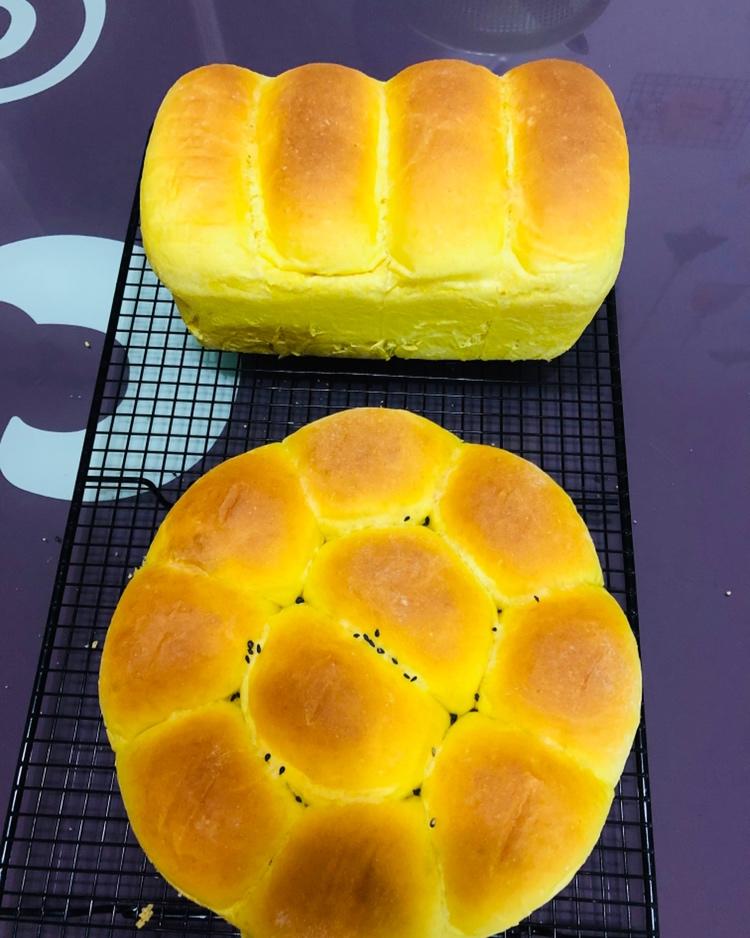 南瓜吐司（一次发酵）