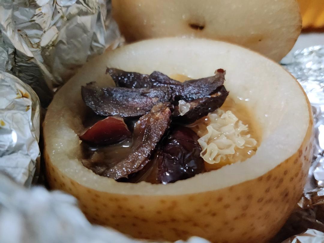 润肺止咳！秋冬季必备～空气炸锅之烤梨