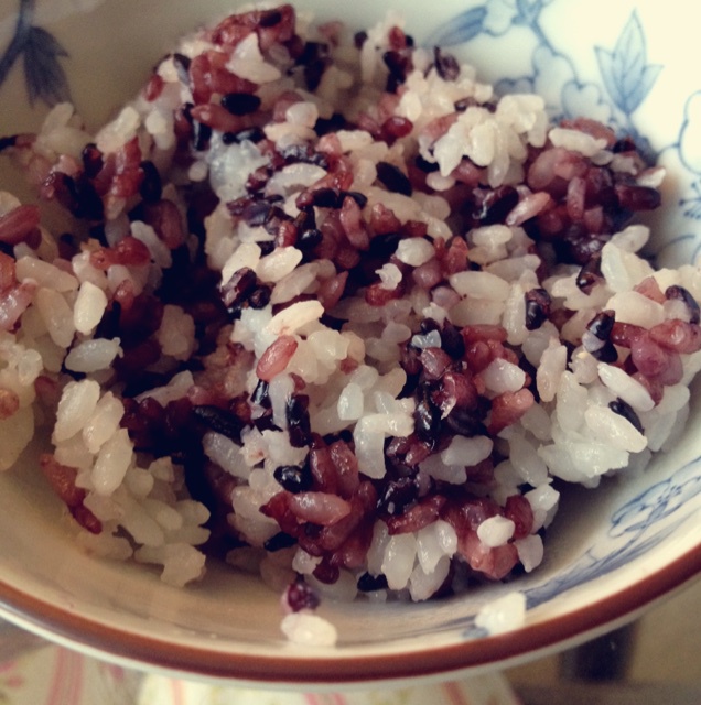 爱吃牛油果的起司猫做的黑米杂粮饭