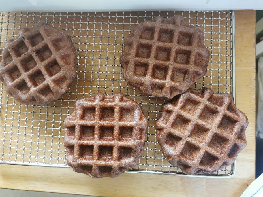 黑芝麻华夫饼（发酵版）