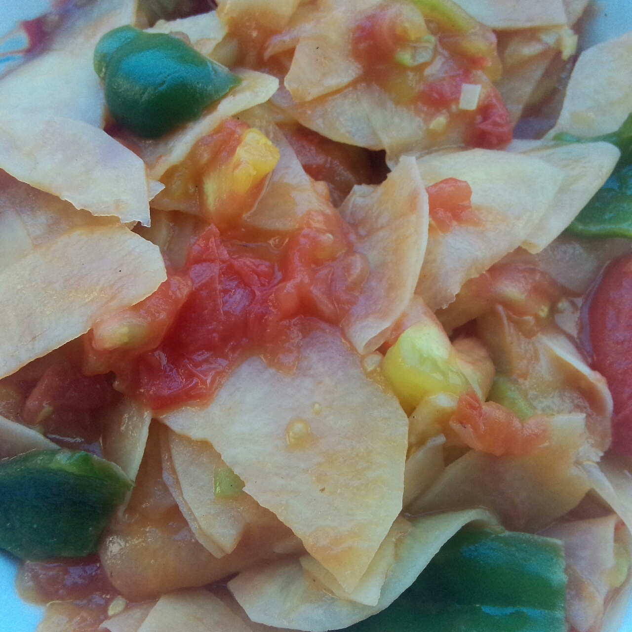 西红柿炒土豆片