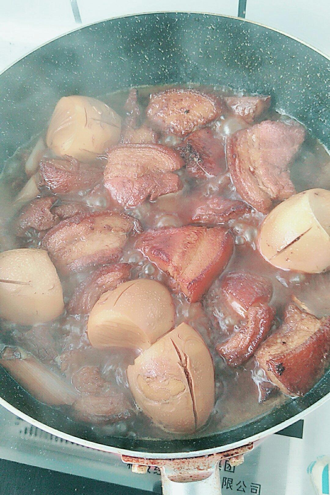 其实也不是很难的红烧肉烧蛋