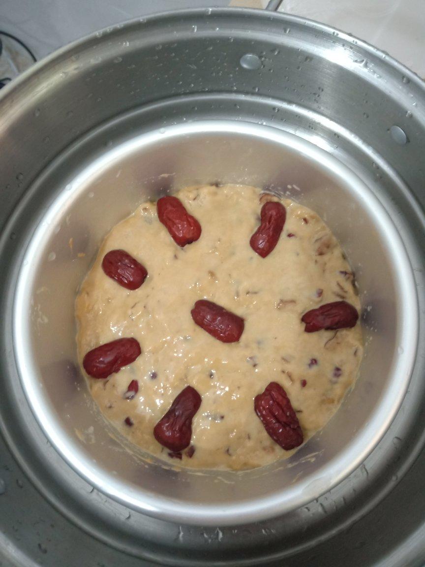 红糖红枣发糕（六寸戚风模）