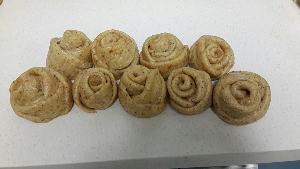 紫薯玫瑰花馒头