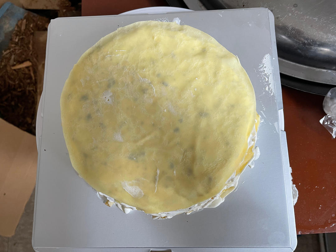 家庭简易版😚健康美味😍“芒果千层酸奶蛋糕🍰”