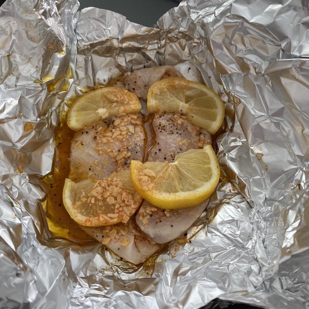 蒜蓉柠檬烤罗非鱼Garlicky Lemon Baked Tilapia