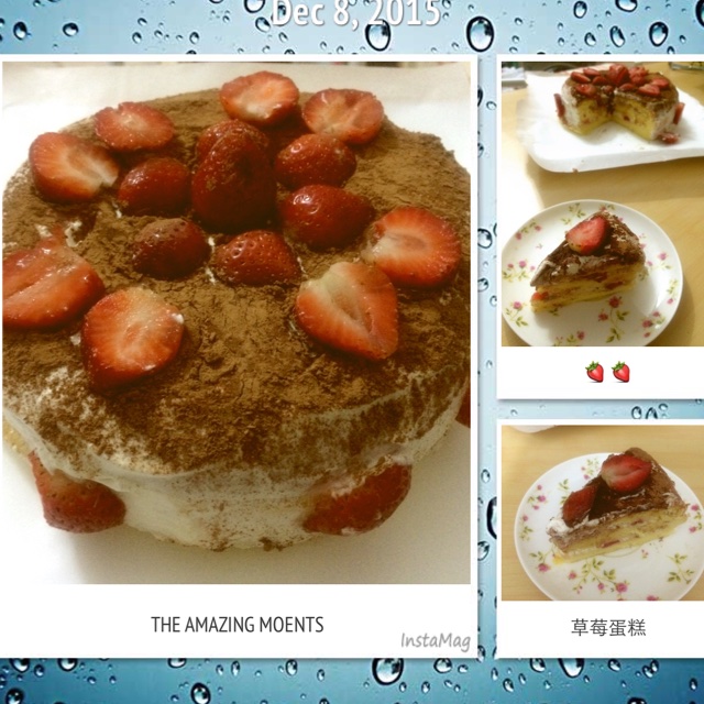 草莓裸蛋糕