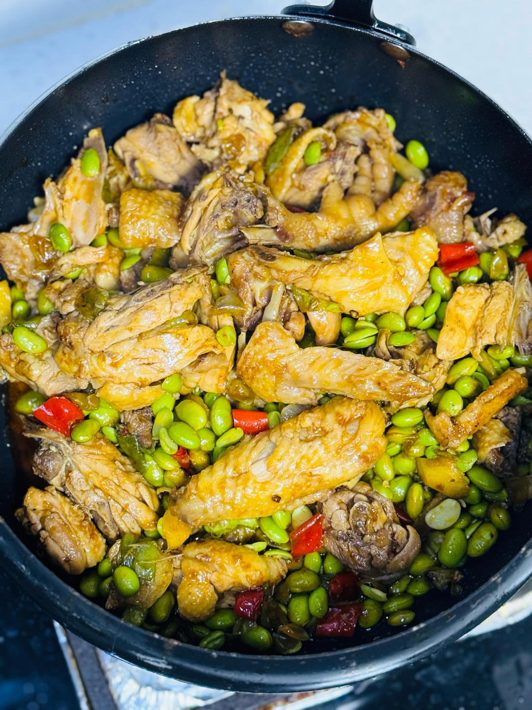 下饭菜｜毛豆烧鸡腿🍗真的pangpang香🔥