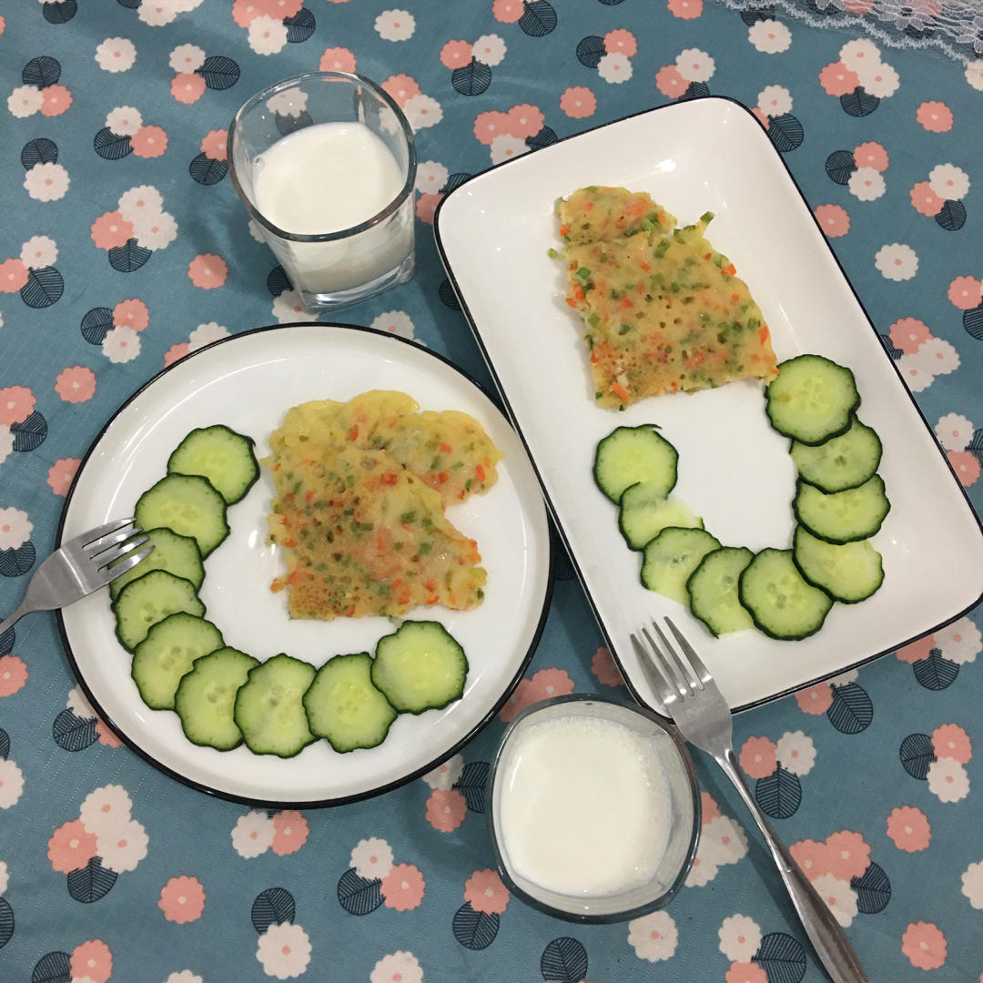 【牛奶鸡蛋早餐软饼】的做法