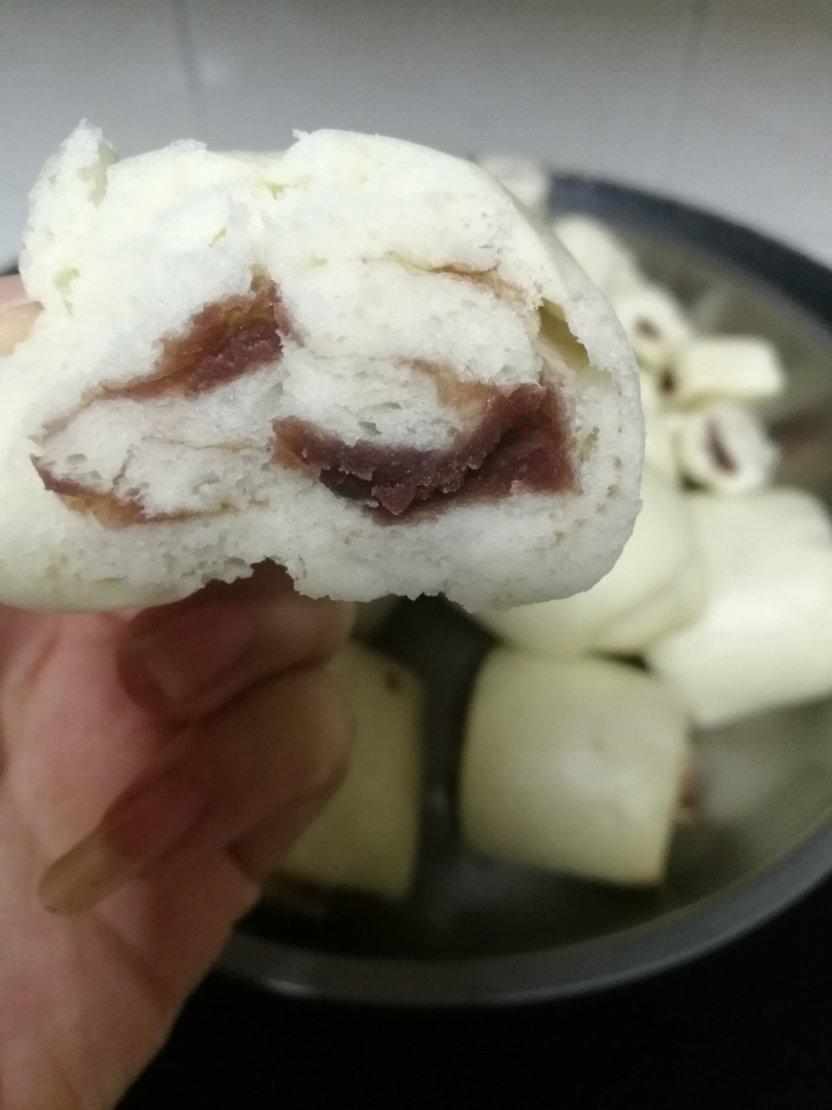 五彩奶香豆沙小馒头