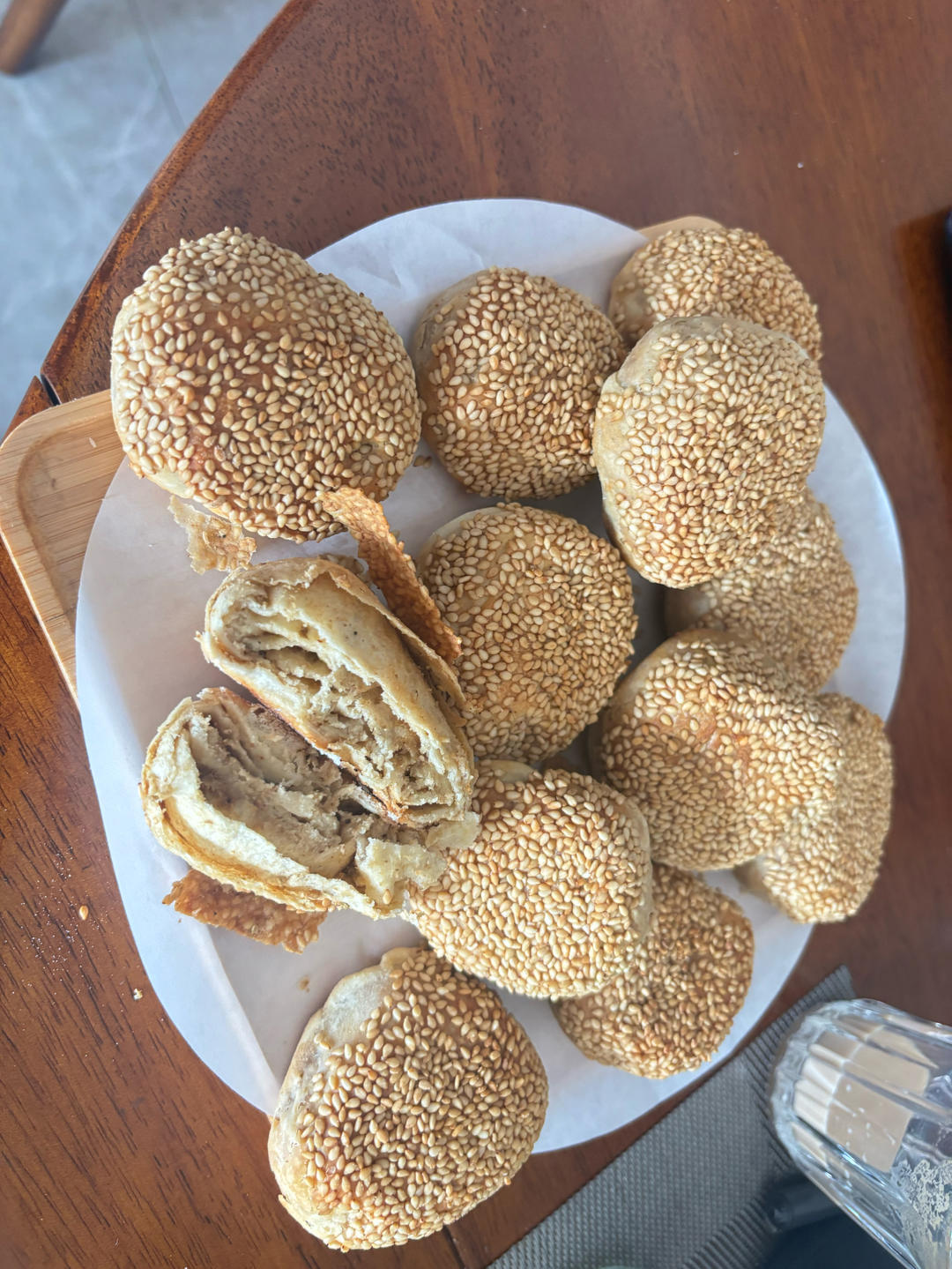层次超多的麻酱烧饼