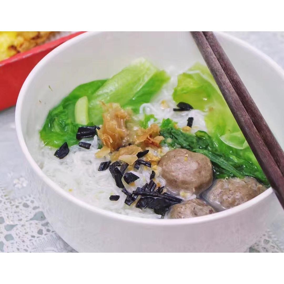 潮汕牛肉丸果条汤