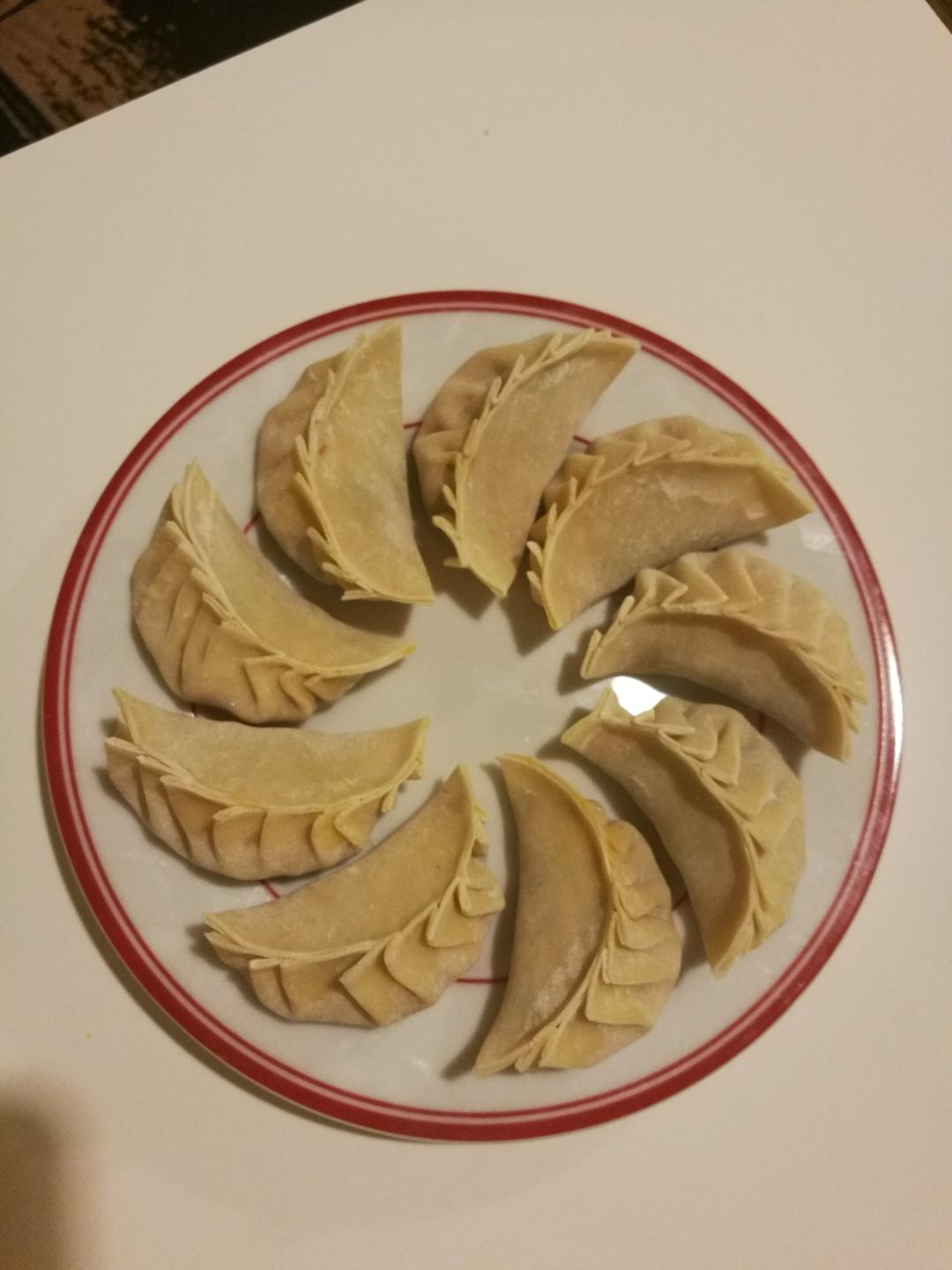 胡萝卜牛肉香菜饺子