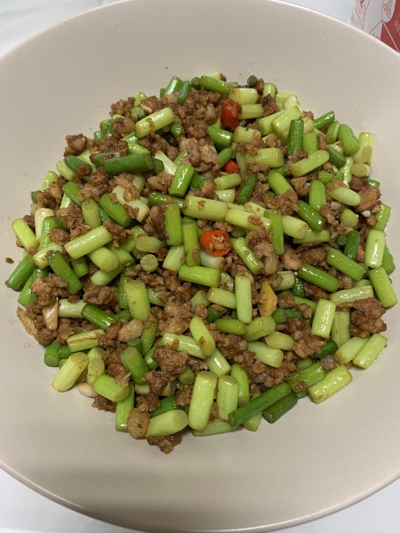 超下饭的蒜苔炒肉末
