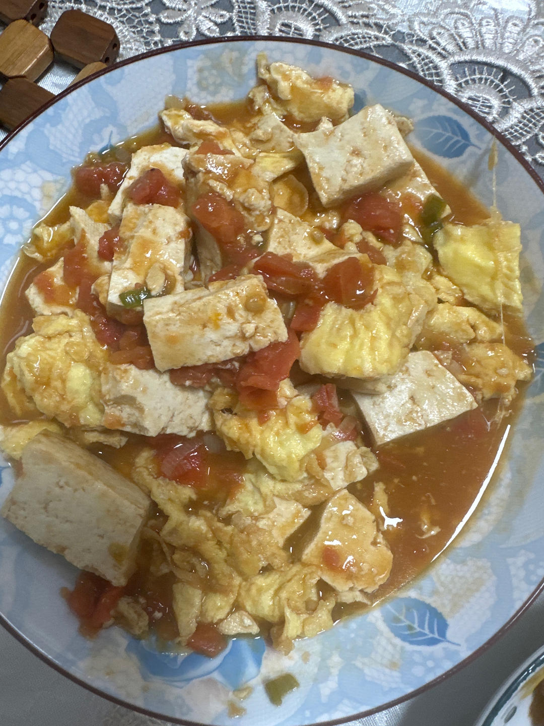 番茄烧豆腐