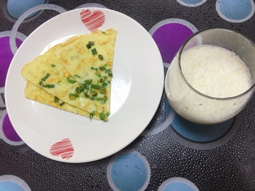 快手鸡蛋饼～～十分钟早餐！