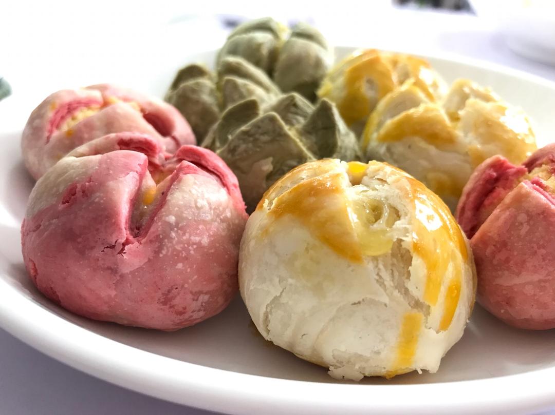 花开富贵之四种口味的椰蓉开口酥