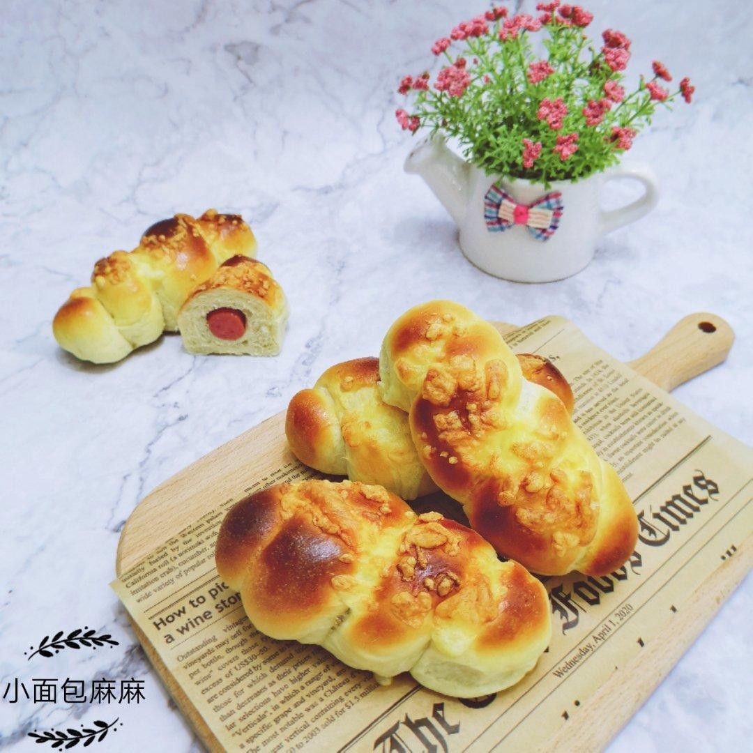香肠面包卷——玉米油版 （一次发酵）
