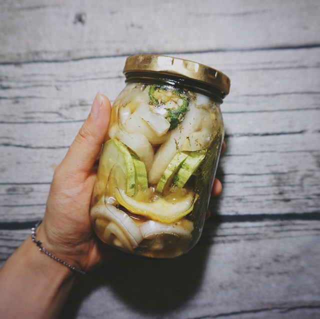 鱼伶伶做的健康泡菜美式酸黄瓜dillpickles