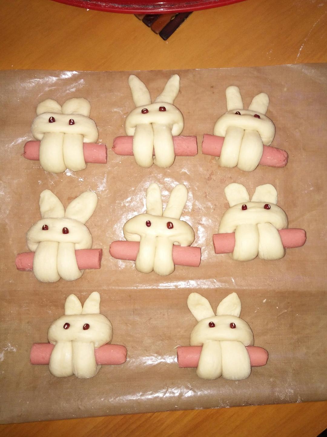 兔子香肠馒头（一次发酵）
