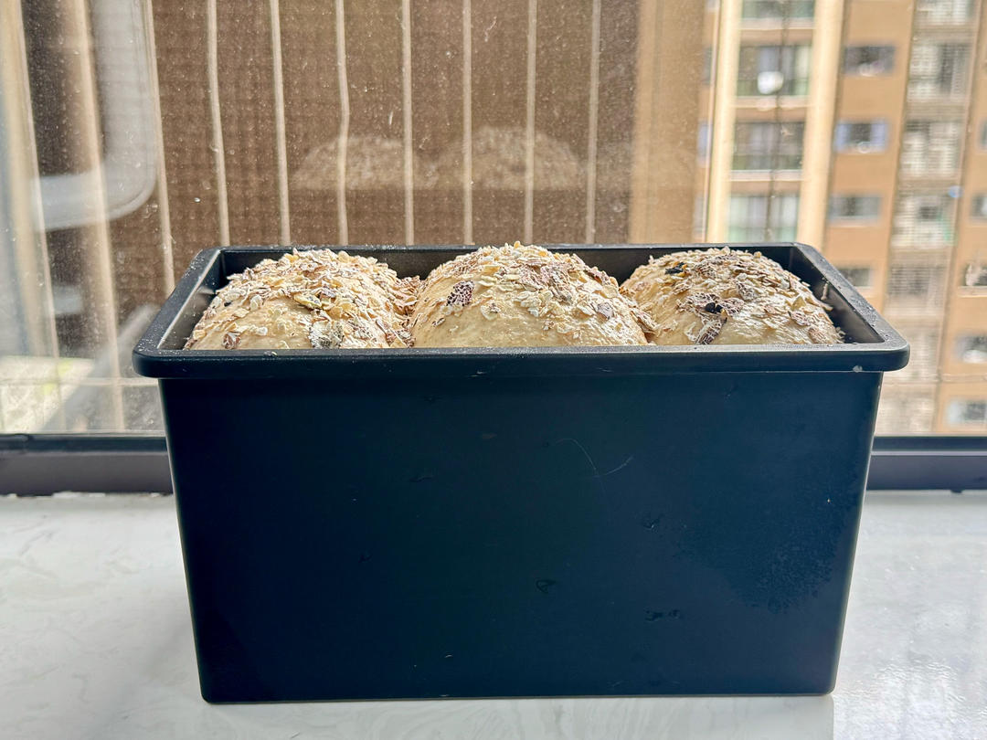 #免揉吐司 无油无糖全麦吐司🍞