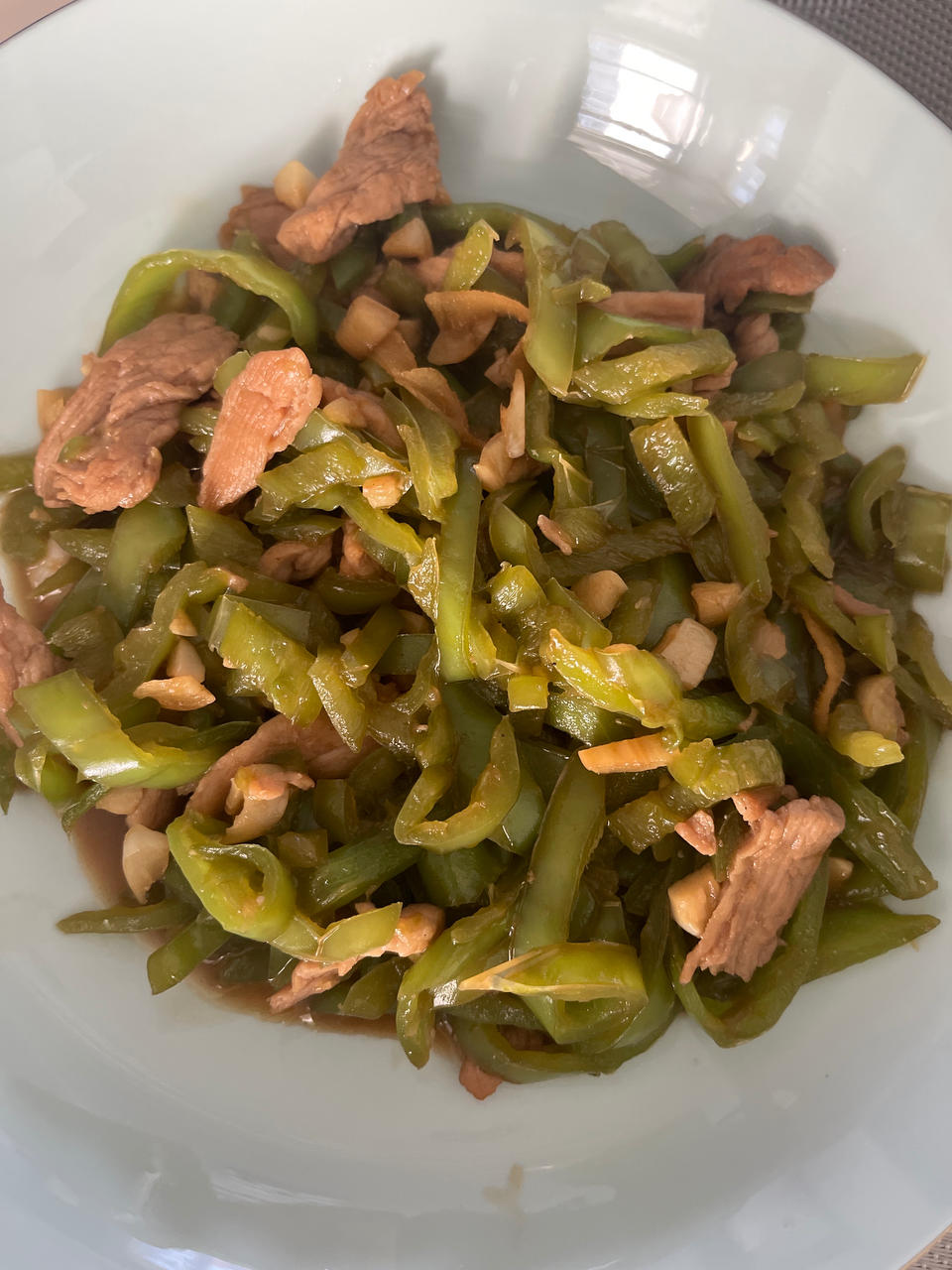 巨下饭的青椒炒肉丝