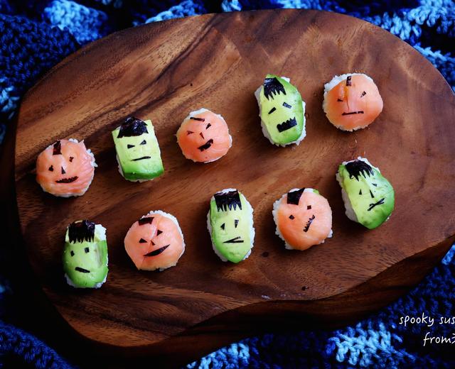 spooky sushi 幽灵寿司 玩转万圣节的做法
