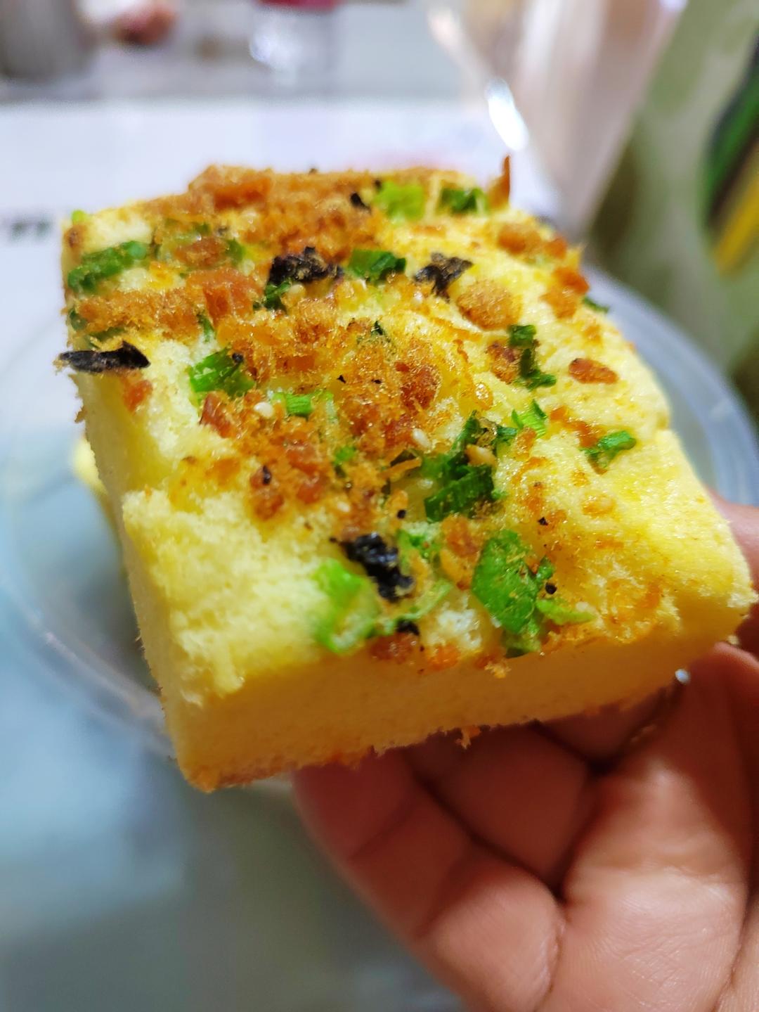 香葱海苔肉松芝麻蛋糕卷