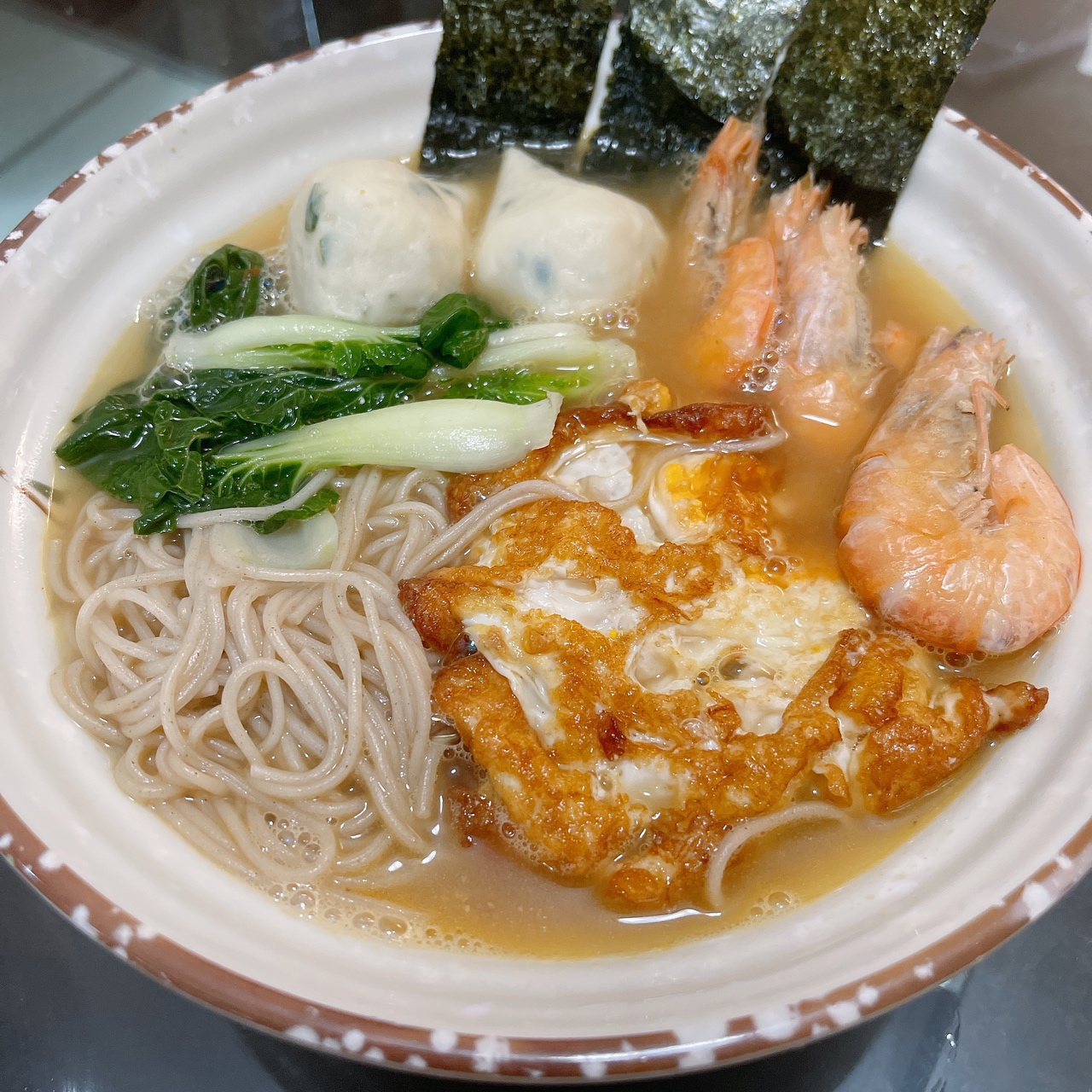 日式低卡味噌荞麦汤面