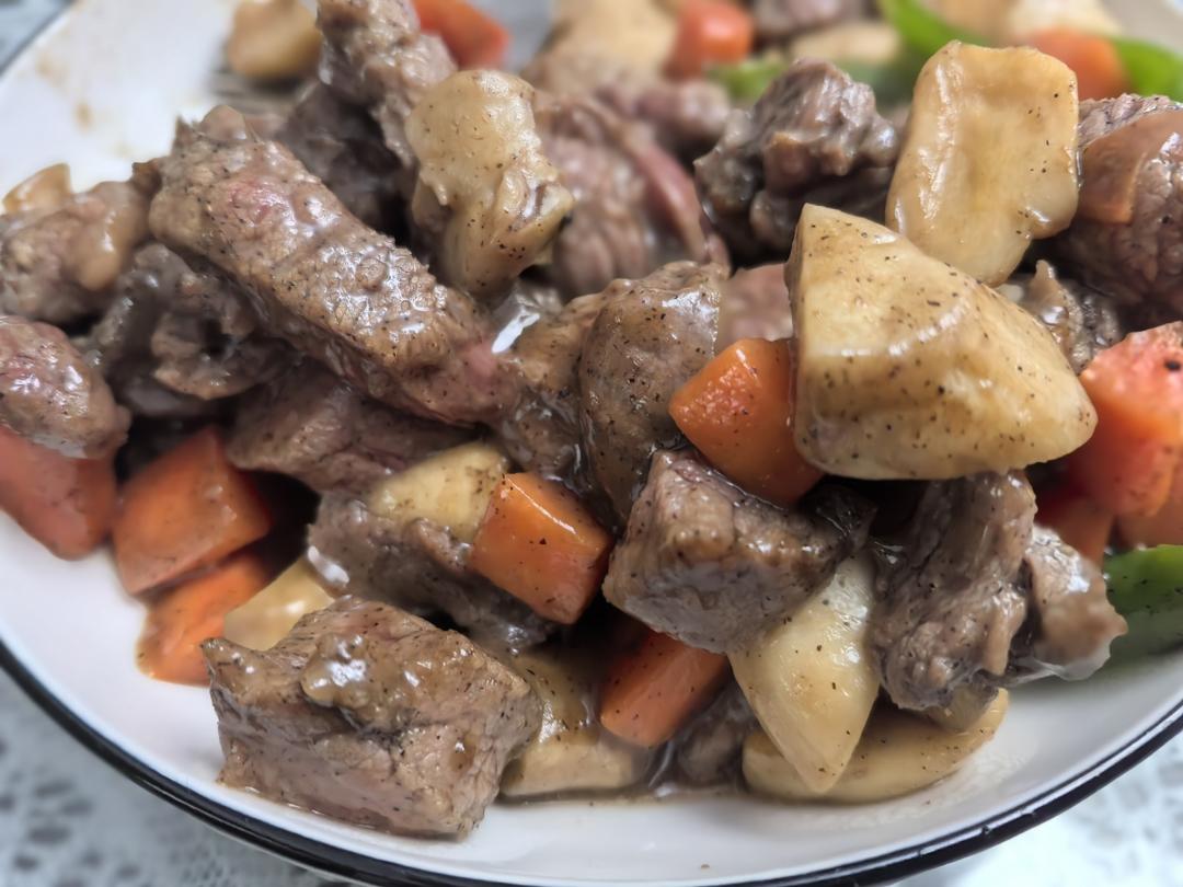 杏鲍菇牛肉粒