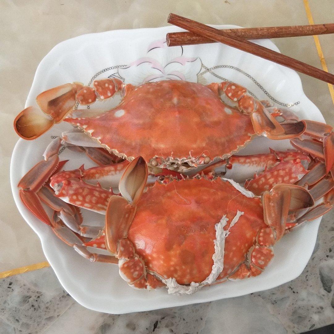 家常版清蒸梭子蟹，用料简单