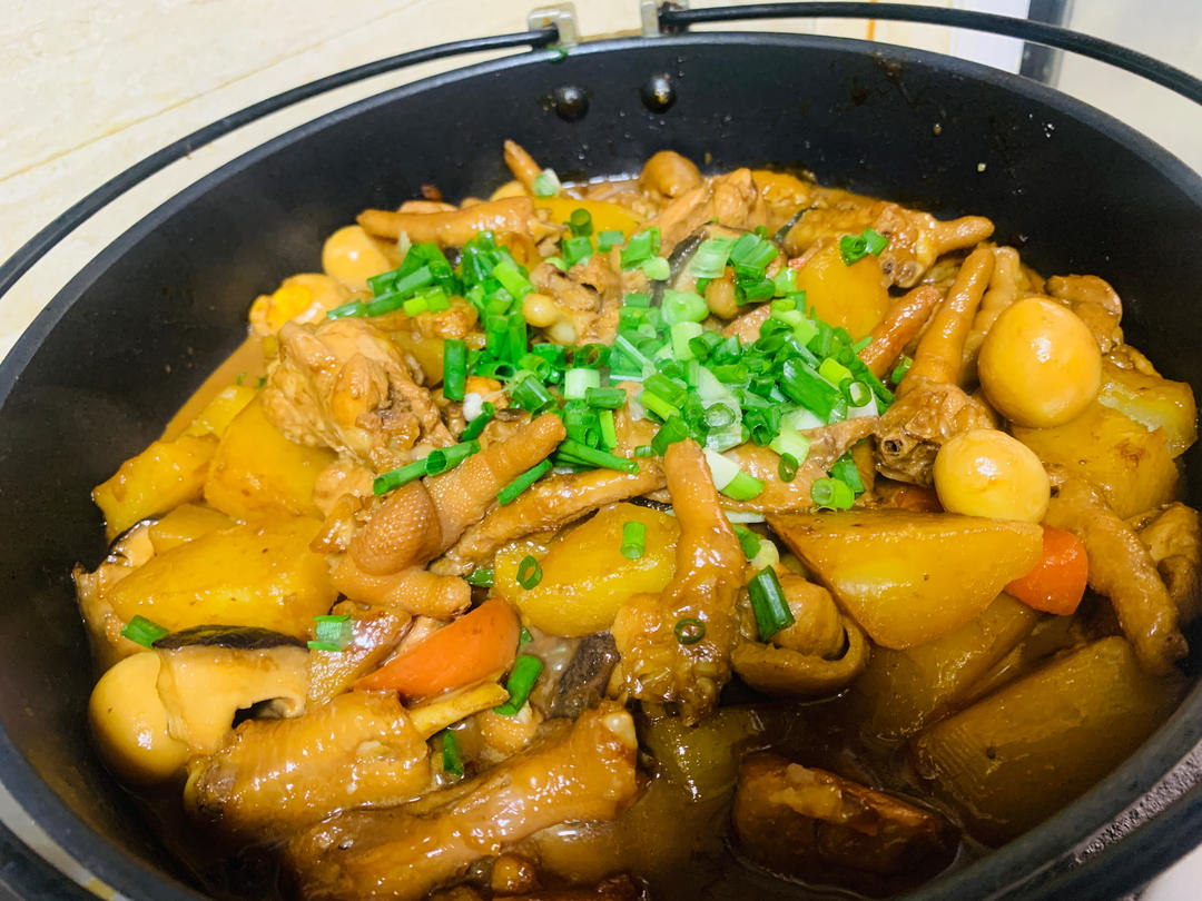 “独家”超级好吃😘一个人的饭食🥳“土豆黄焖鸡➕白米饭🍚”