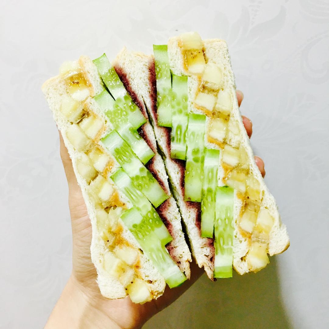 香蕉双享三明治