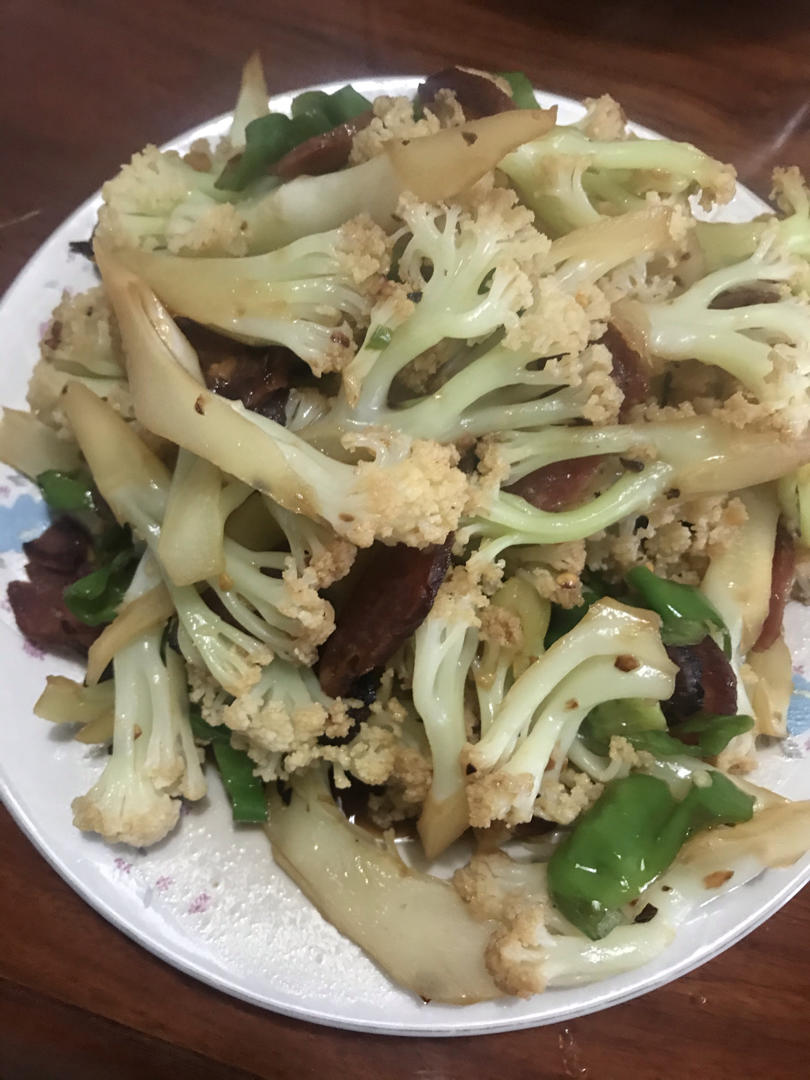 老丁的私房菜-干锅花菜