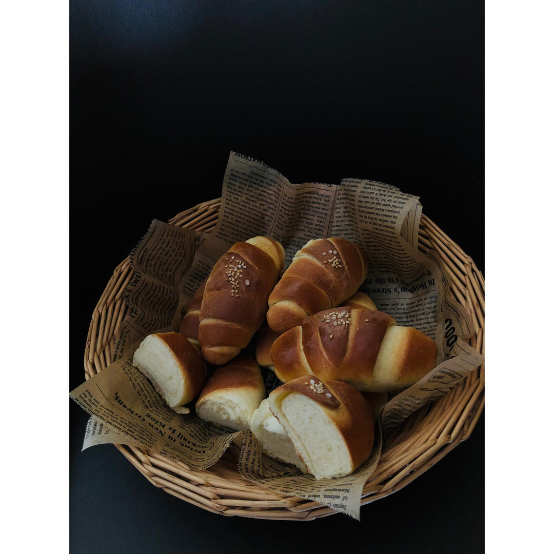 一次发酵‼️无需手套膜‼️低糖少油版日式海盐卷