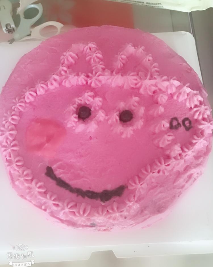 小猪佩奇卡通生日蛋糕