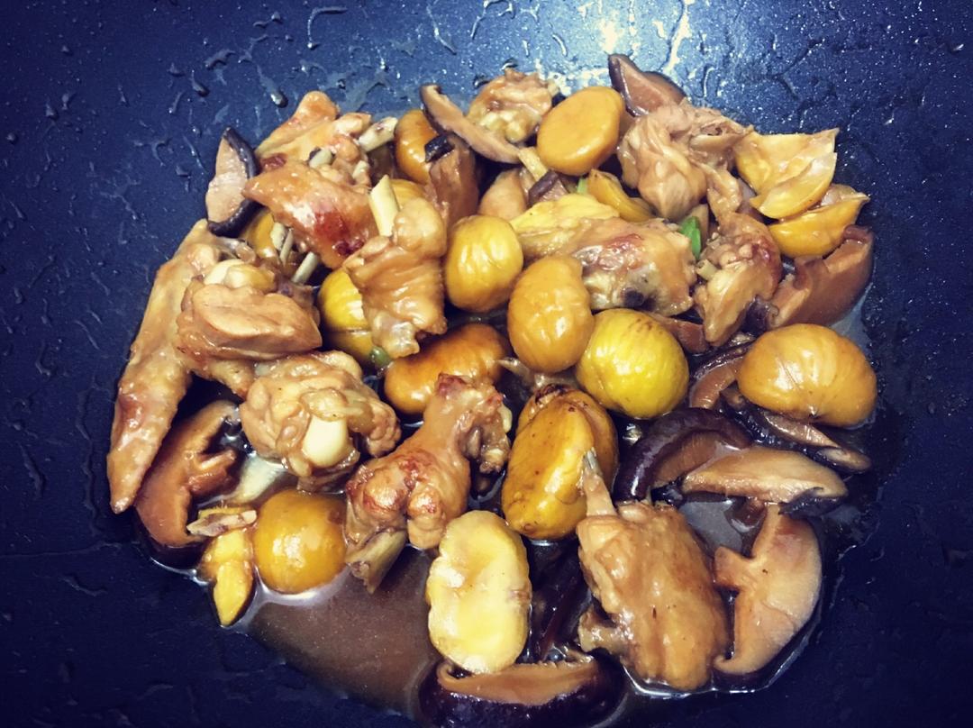 香菇板栗焖鸡