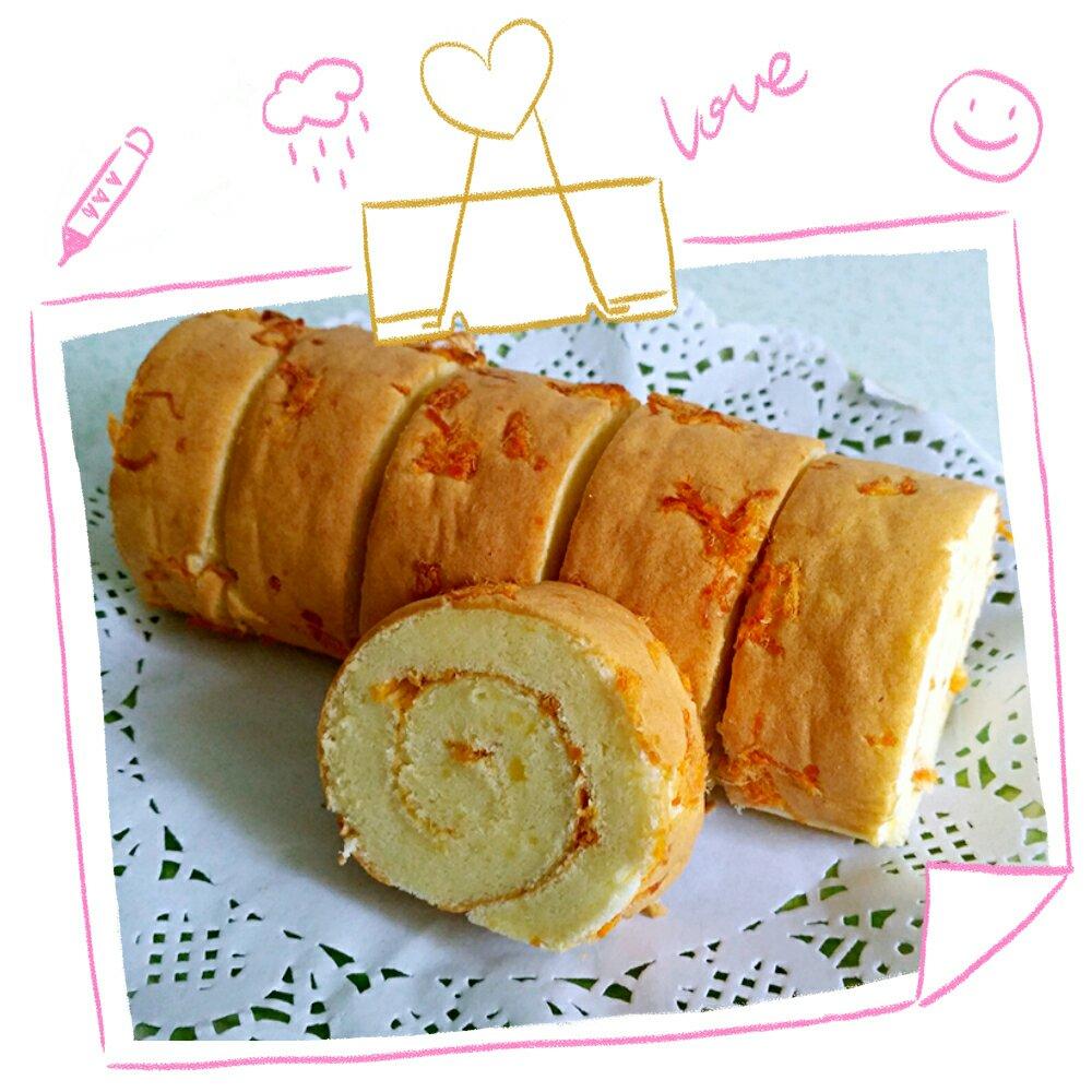 香葱肉松蛋糕卷