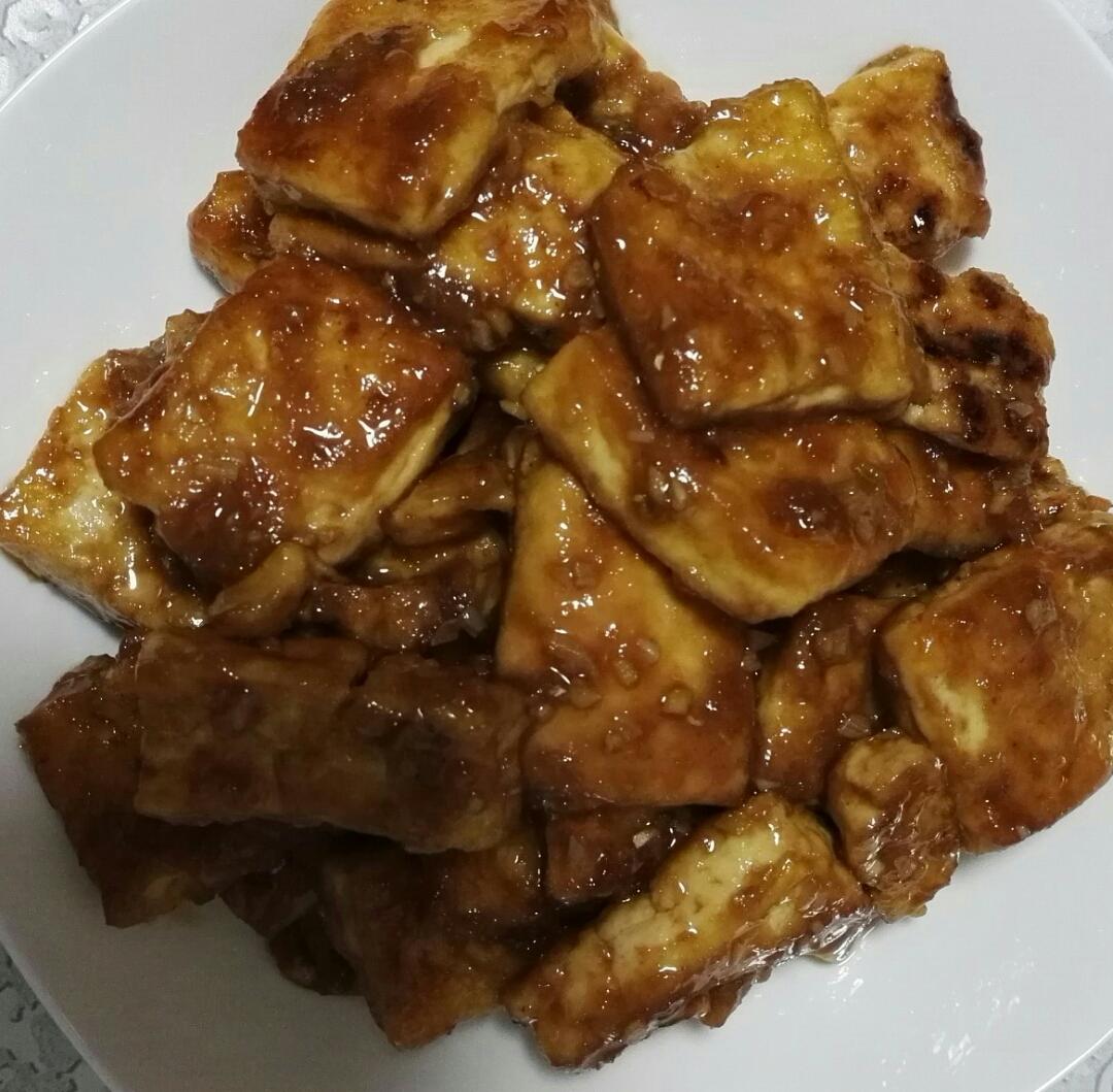 姜汁铁板豆腐