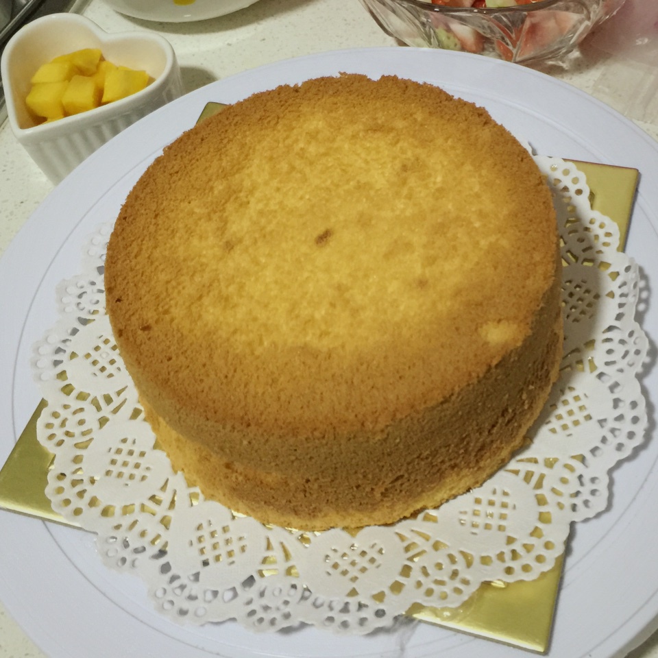 6寸原味戚风蛋糕