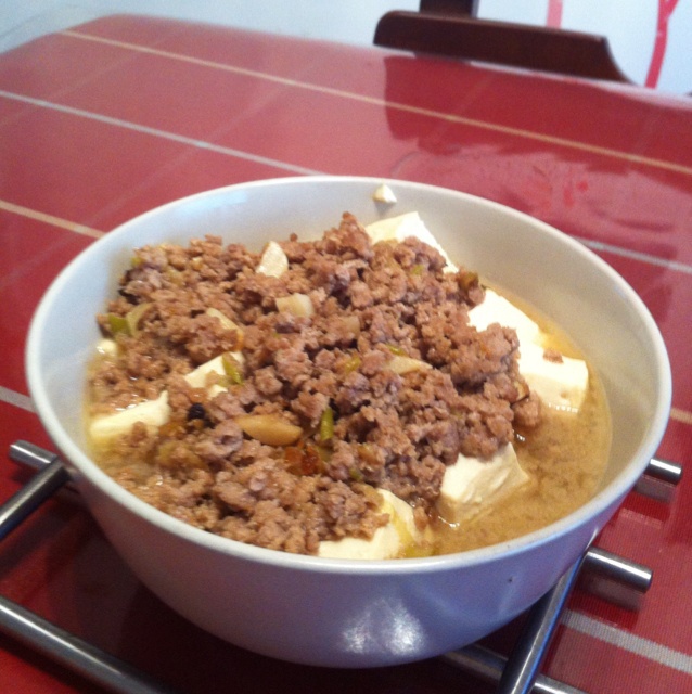肉末蒸豆腐